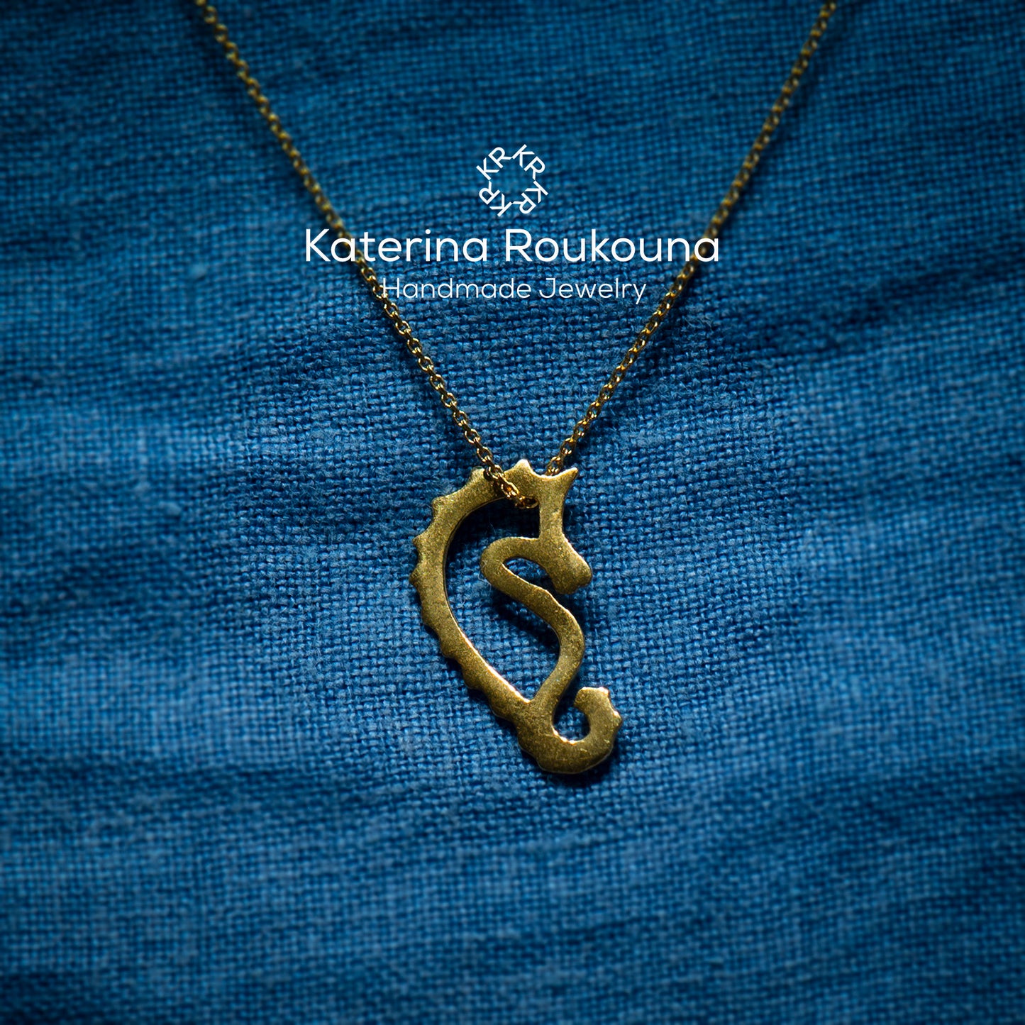 Tiny Hippocampus Necklace - Katerina Roukouna