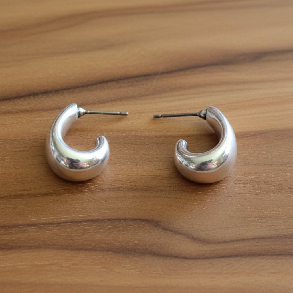 Hoops with hypollalergenic clasps