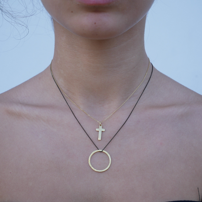 Thin Gold Plated Cross