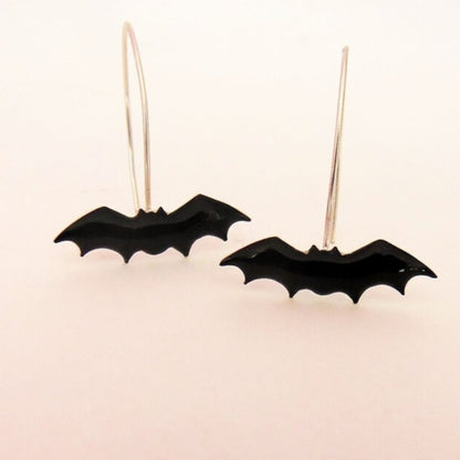 Bat  sterling silver earrings