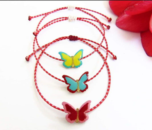 Butterflies  multi color bracelets