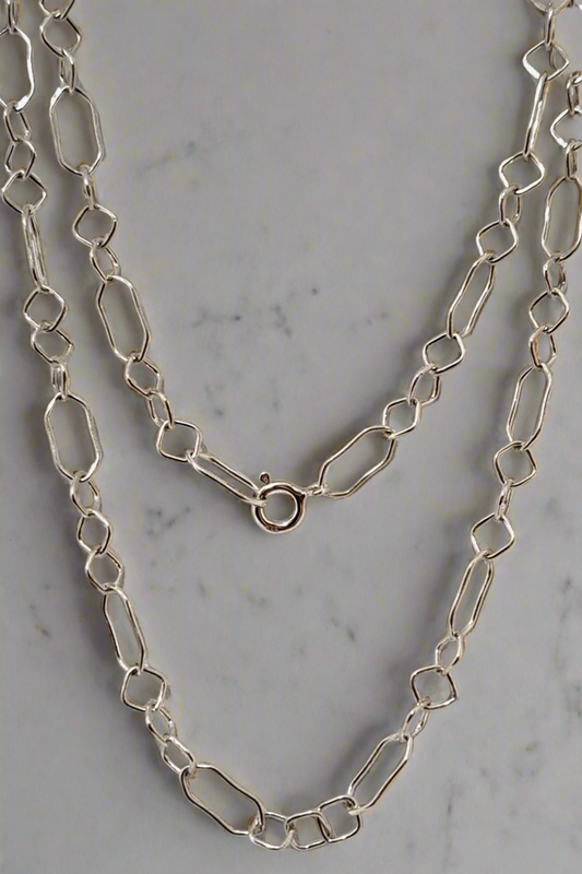 Sterling silver chain -E