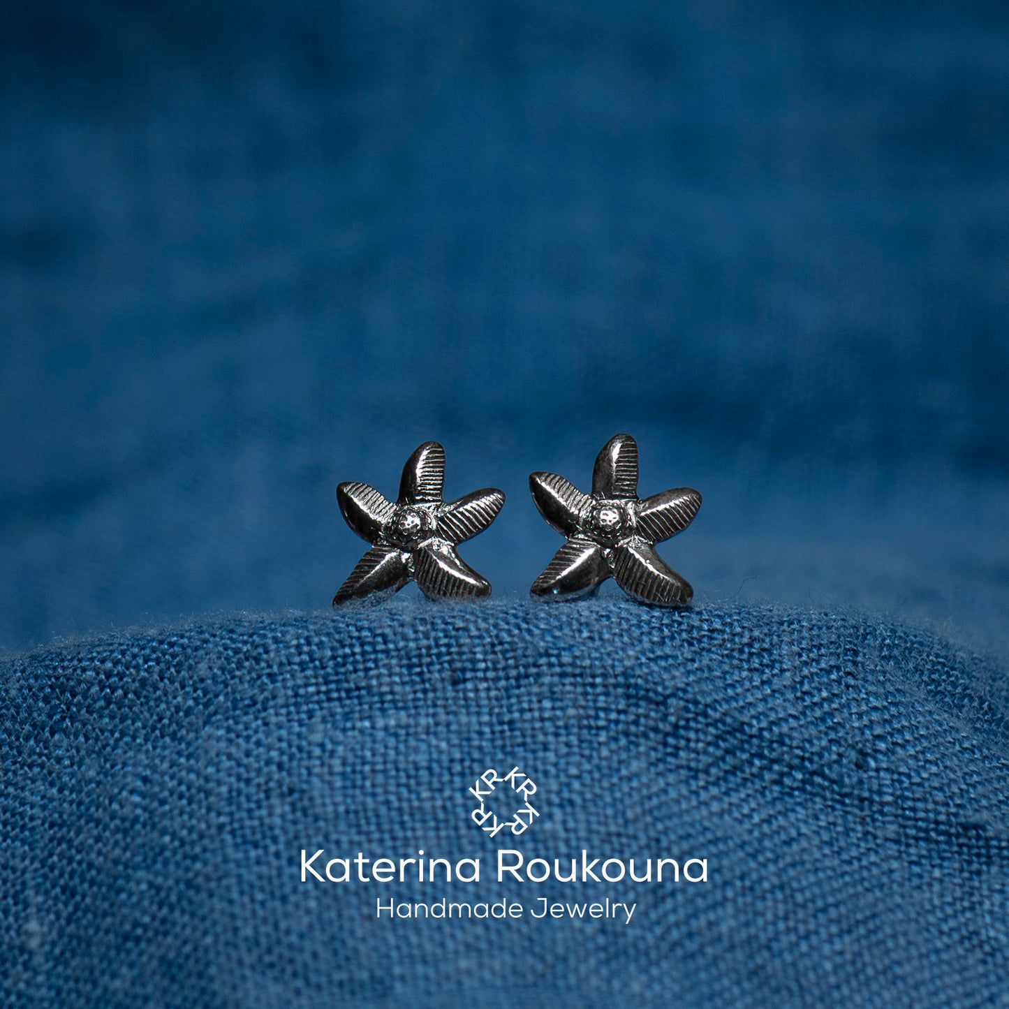 Tiny Starfish Stud Earrings - Katerina Roukouna