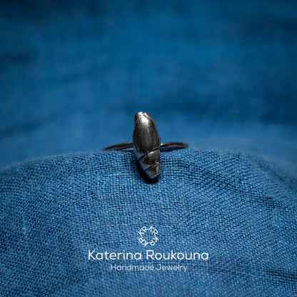 Seashel sterling  silver Ring (II) - Katerina Roukouna