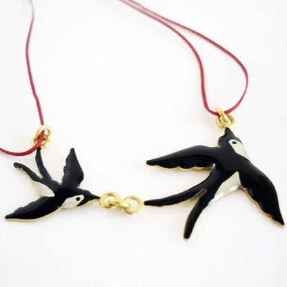 Swallow necklace - Katerina Roukouna