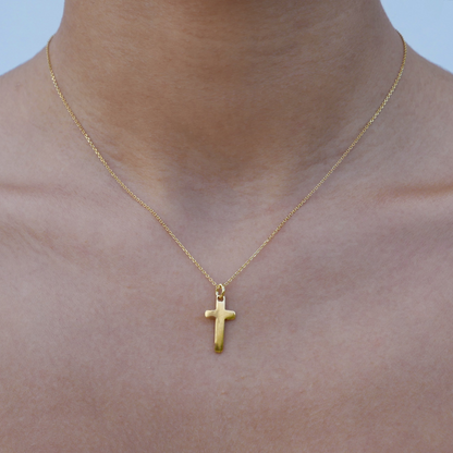 Thin Gold Plated Cross