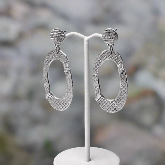 RIPPLE Silver Earrings - Katerina Roukouna