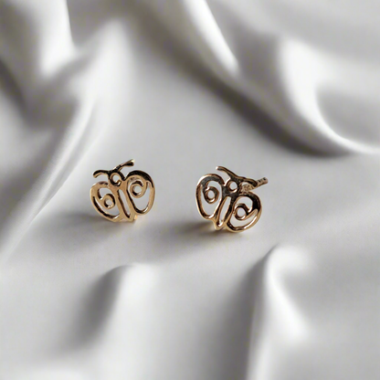 Butterflies  14K gold earrings(II)