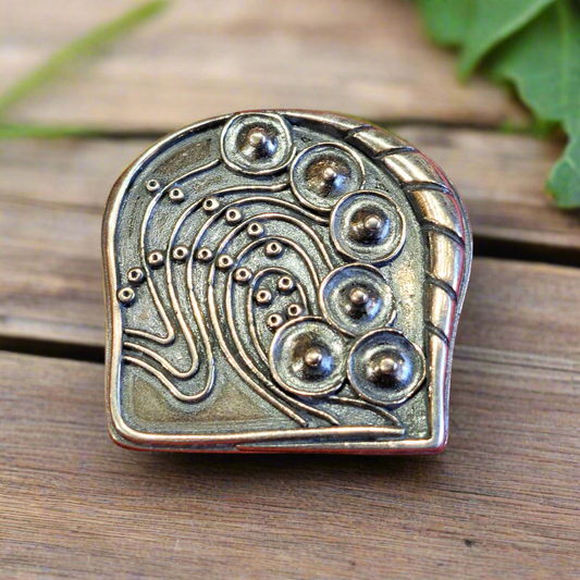 Vintage Art Nouveau sterling silver brooch