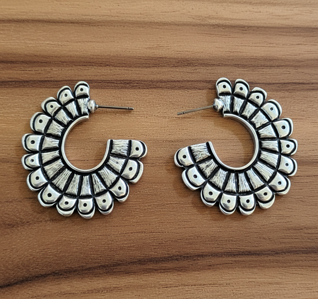 Ethnic style hoops