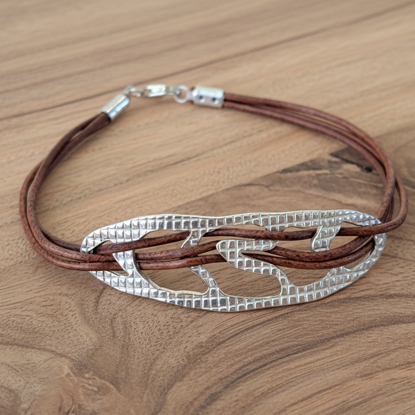 Handmade sterling silver  bracelet. - Katerina Roukouna