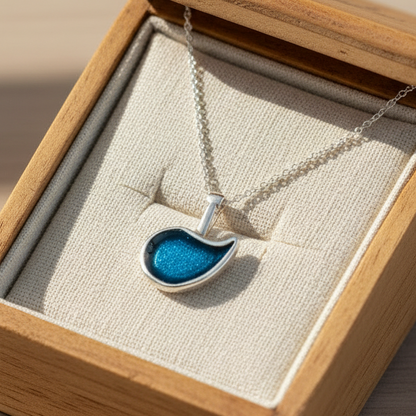 Blue eye sterling silver necklace - Katerina Roukouna
