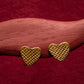 14k Gold  earrings -Hearts