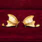 Handmade 18K Gold earrings- butterflies