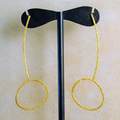 18k Gold handmade earrings