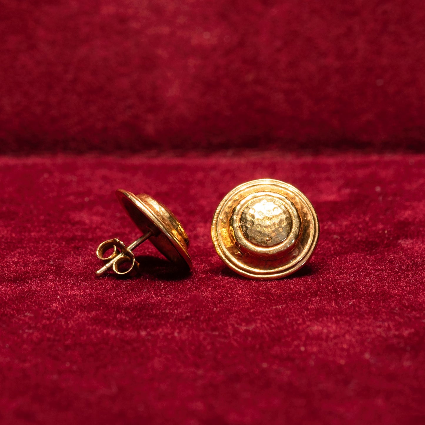18K Handmade gold earrings