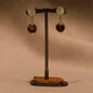 Silver earrings with tiger eye
