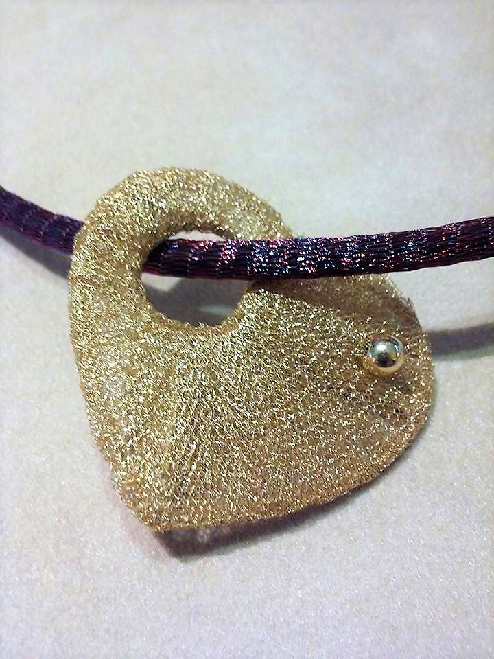 18k Yellow Gold heart