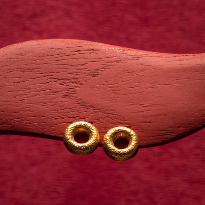 Σκουλαρίκια από χρυσό 18Κ -κύκλοι.