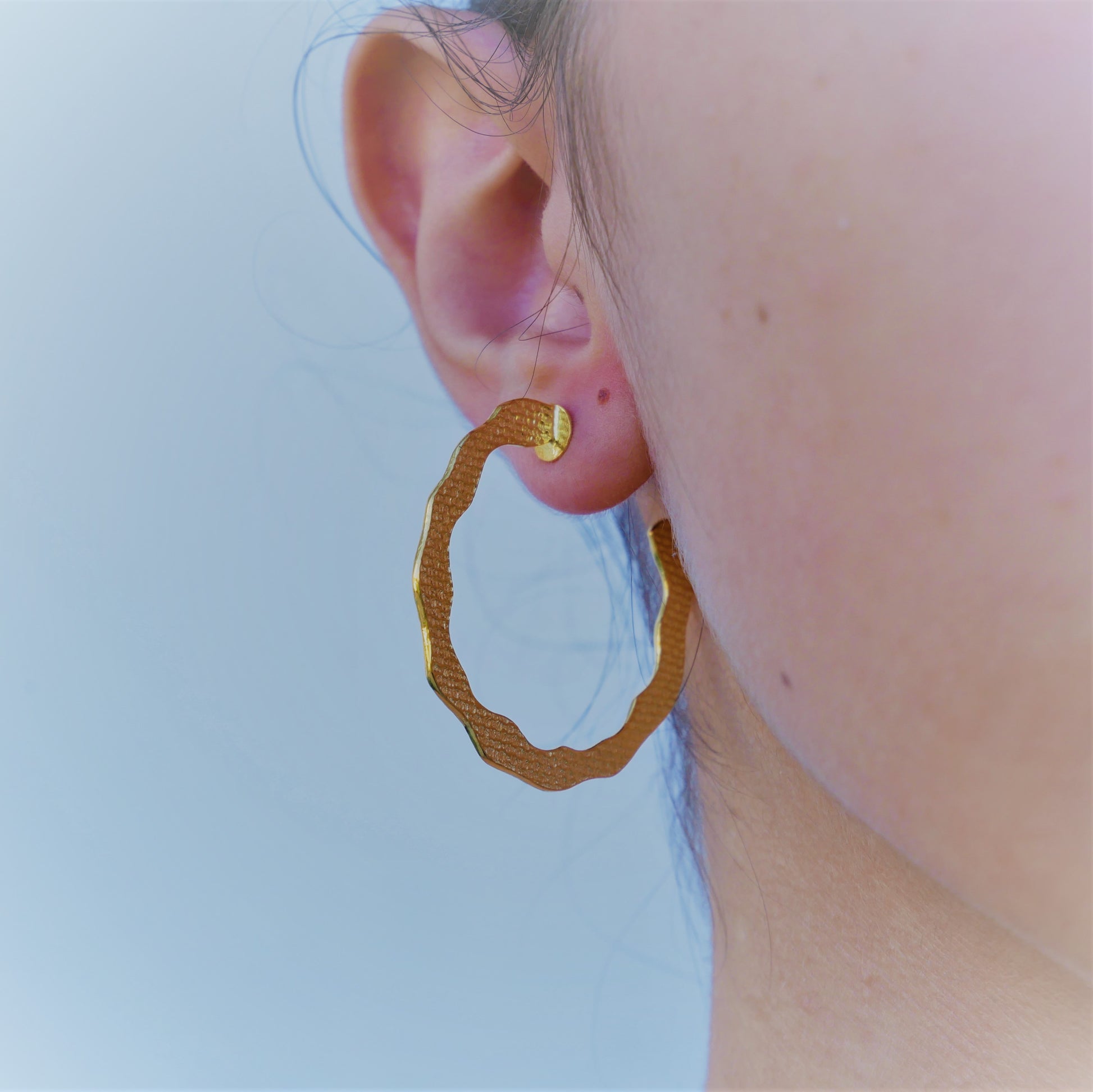 Roe Gold Plated Earrings (II) - Katerina Roukouna