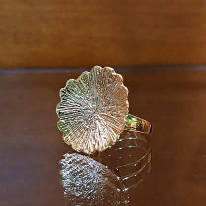 "Anthos" gold plated sterling silver ring