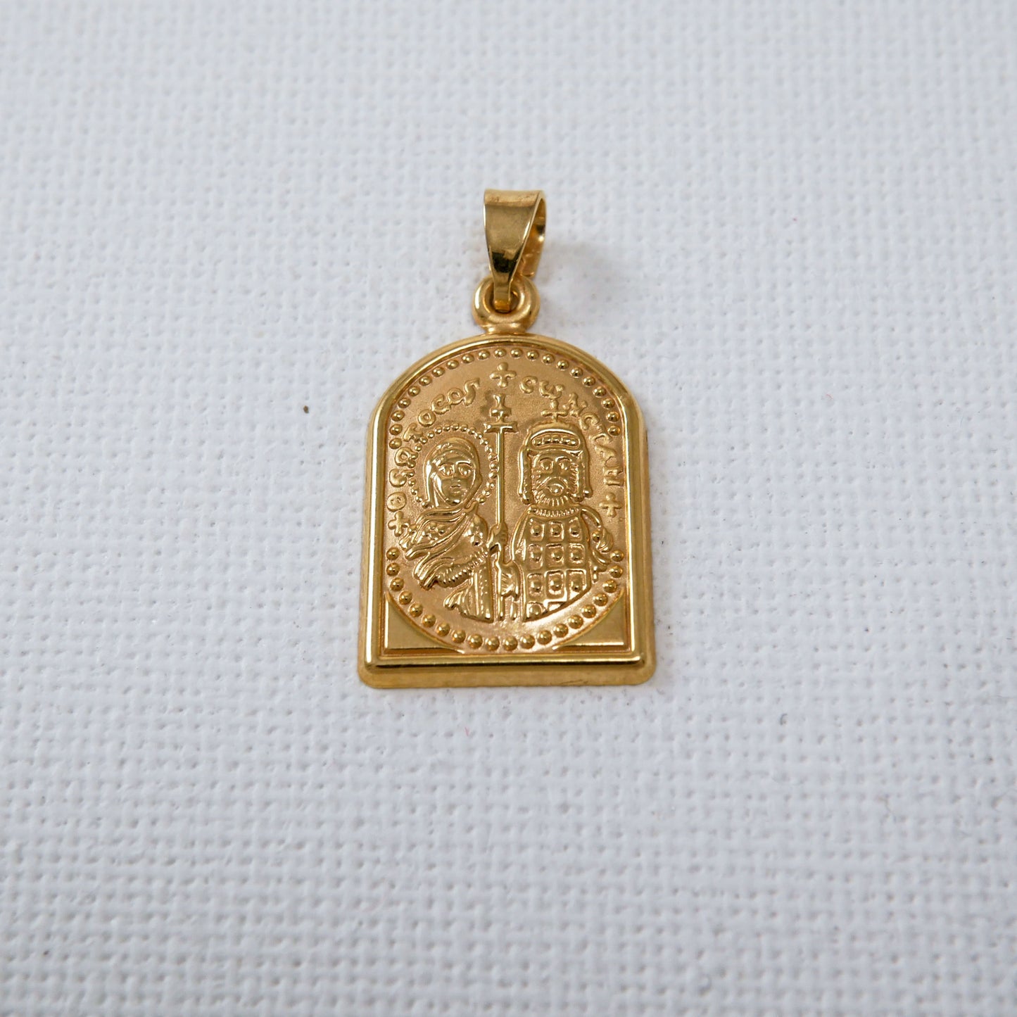 9K Gold Byzantine Charm