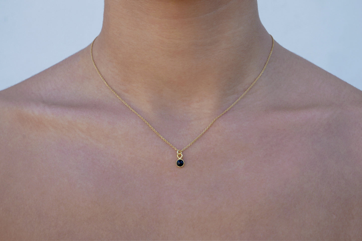 Tiny onyx pendant