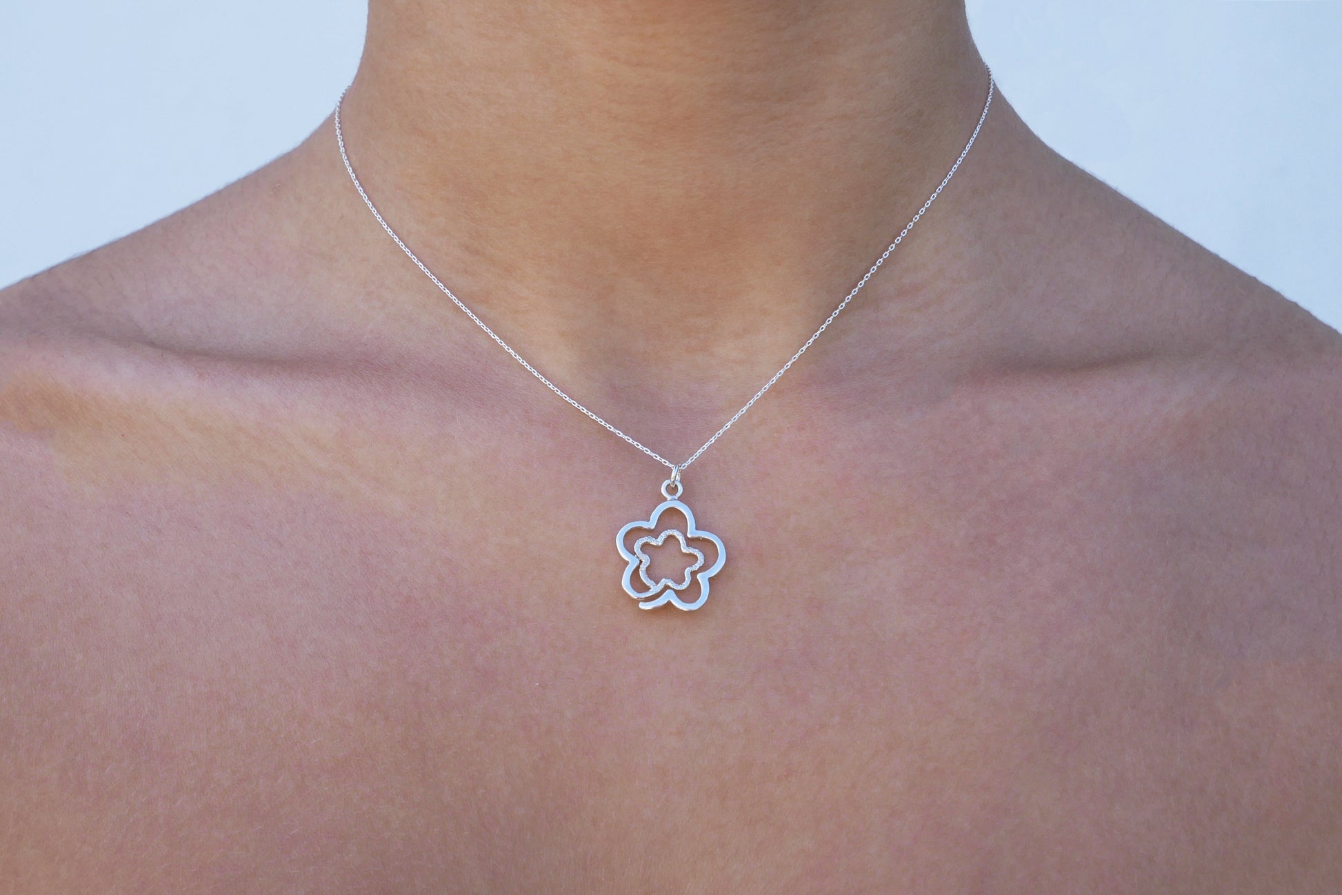 Double Flower Necklace - Katerina Roukouna