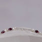 Drop Shaped Garnets, Pearls, and Melted Silver Necklace - Katerina Roukouna