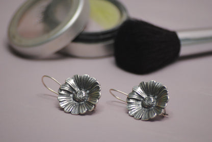 Marigold sterling silver earrings. - Katerina Roukouna