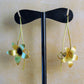Flowers 18k gold earrings