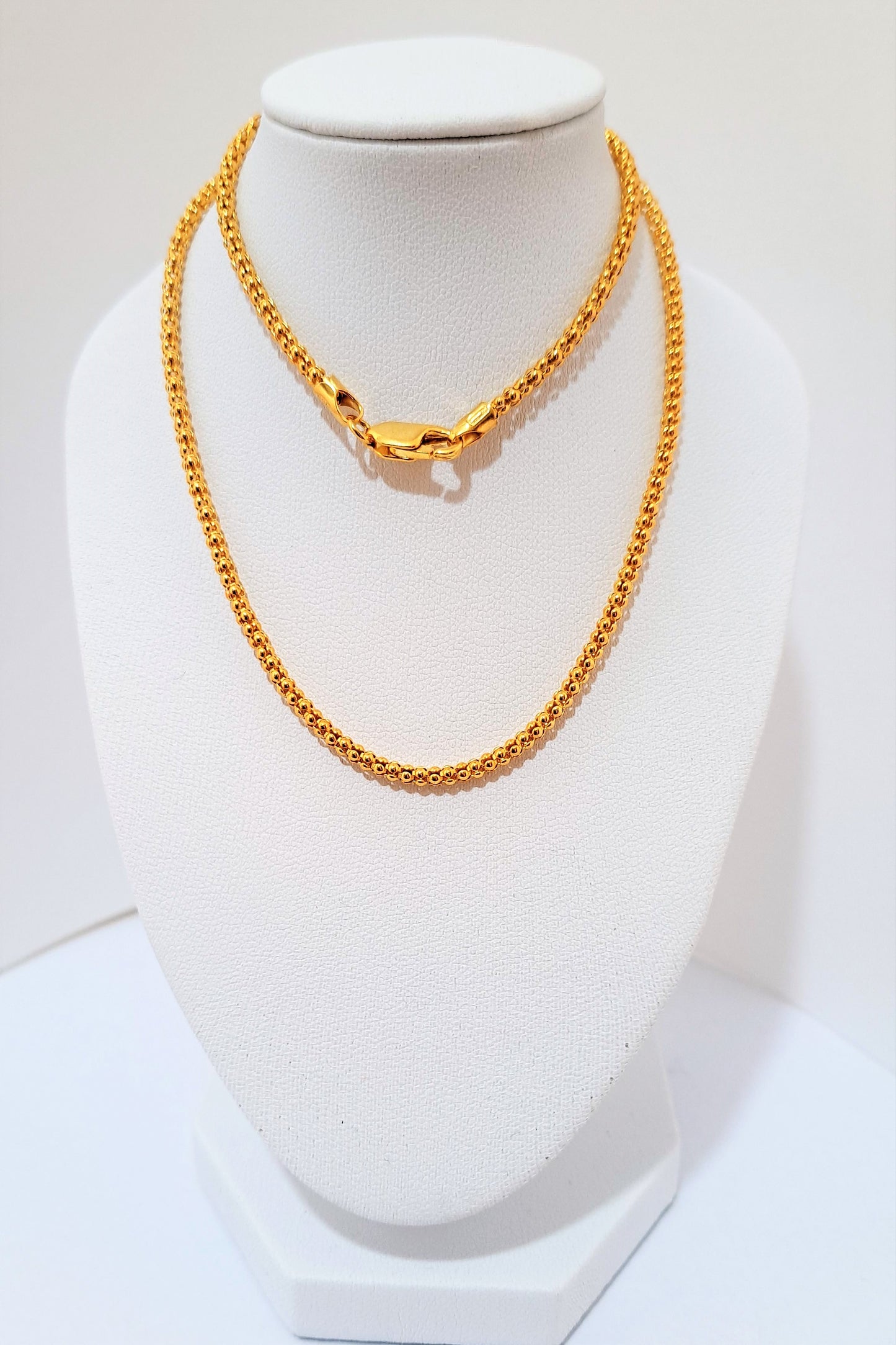 Gold plated sterling silver chain A