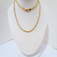 Gold plated sterling silver chain -B