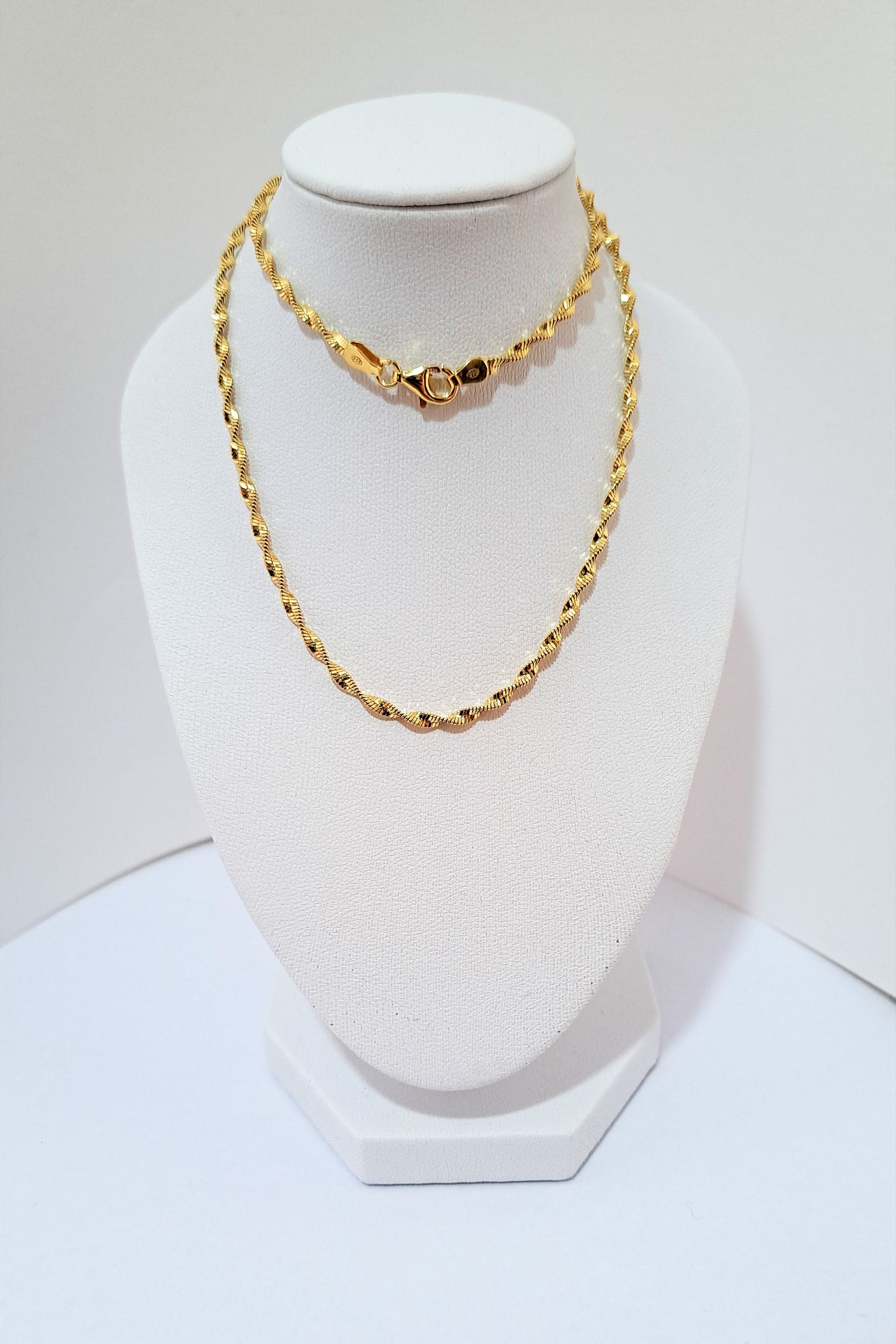 Gold plated sterling silver chain -B