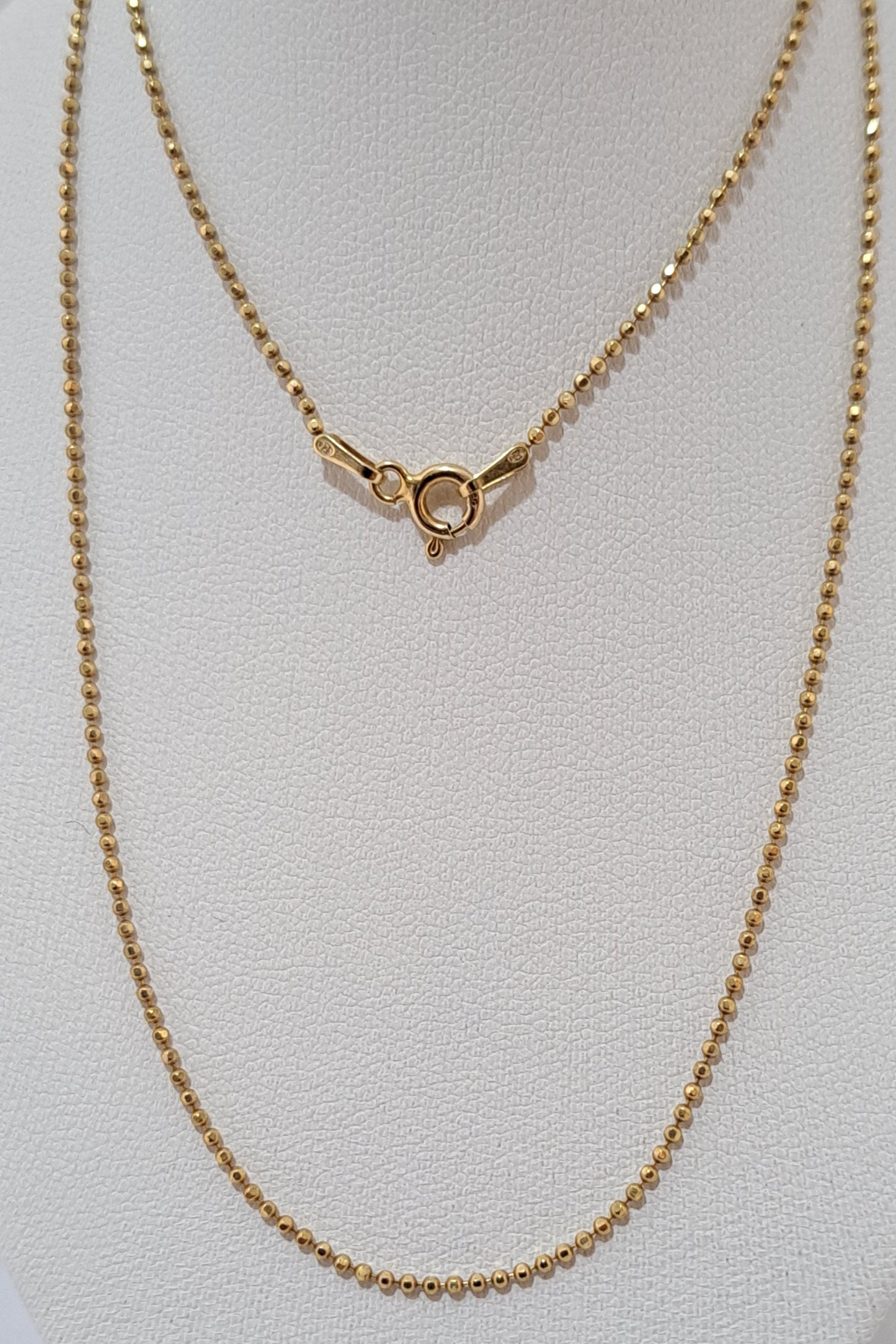 Gold plated sterling silver chain-E