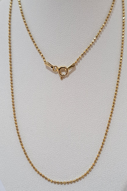 Gold plated sterling silver chain-E