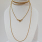 Gold plated sterling silver chain-E