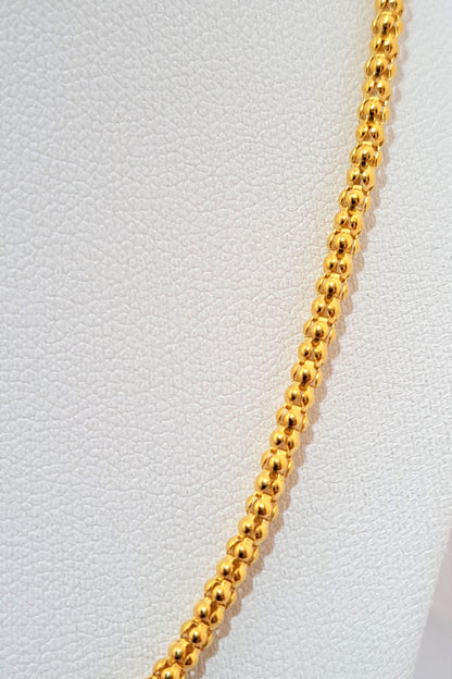 Gold plated sterling silver chain A