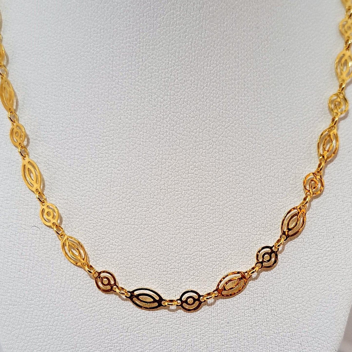 Gold plated sterling silver chain -C
