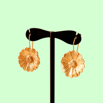 Marigold -goldplated silver earrings