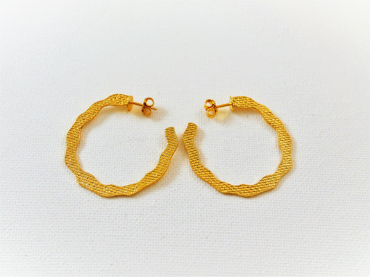 Tiny Roe Gold Plated Earrings - Katerina Roukouna