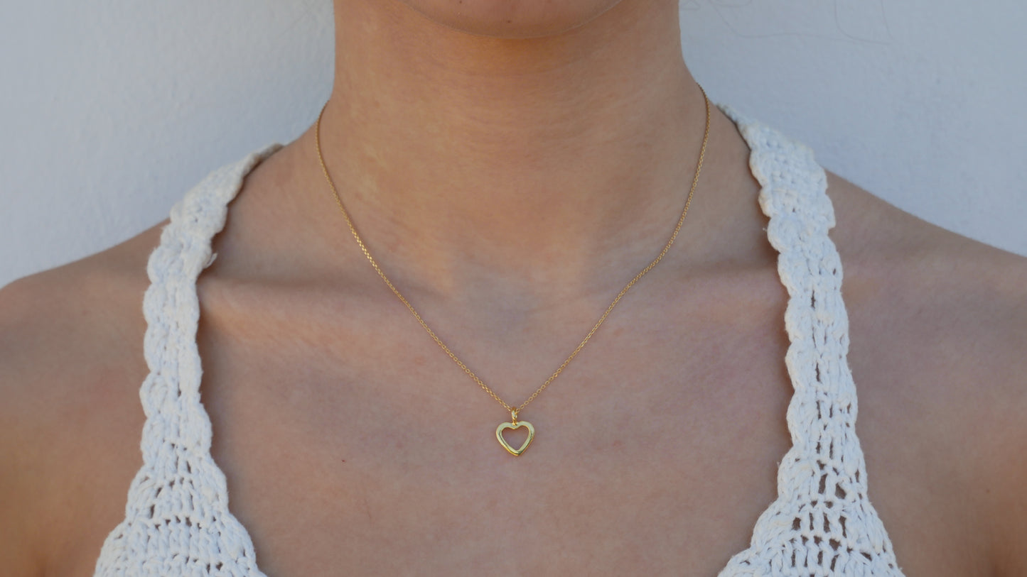 Tiny heart (II) goldplated necklace