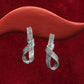 Ribbon Silver earrings