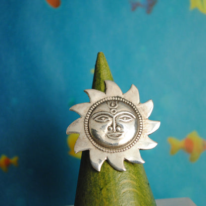 "Sun" silver ring - Katerina Roukouna