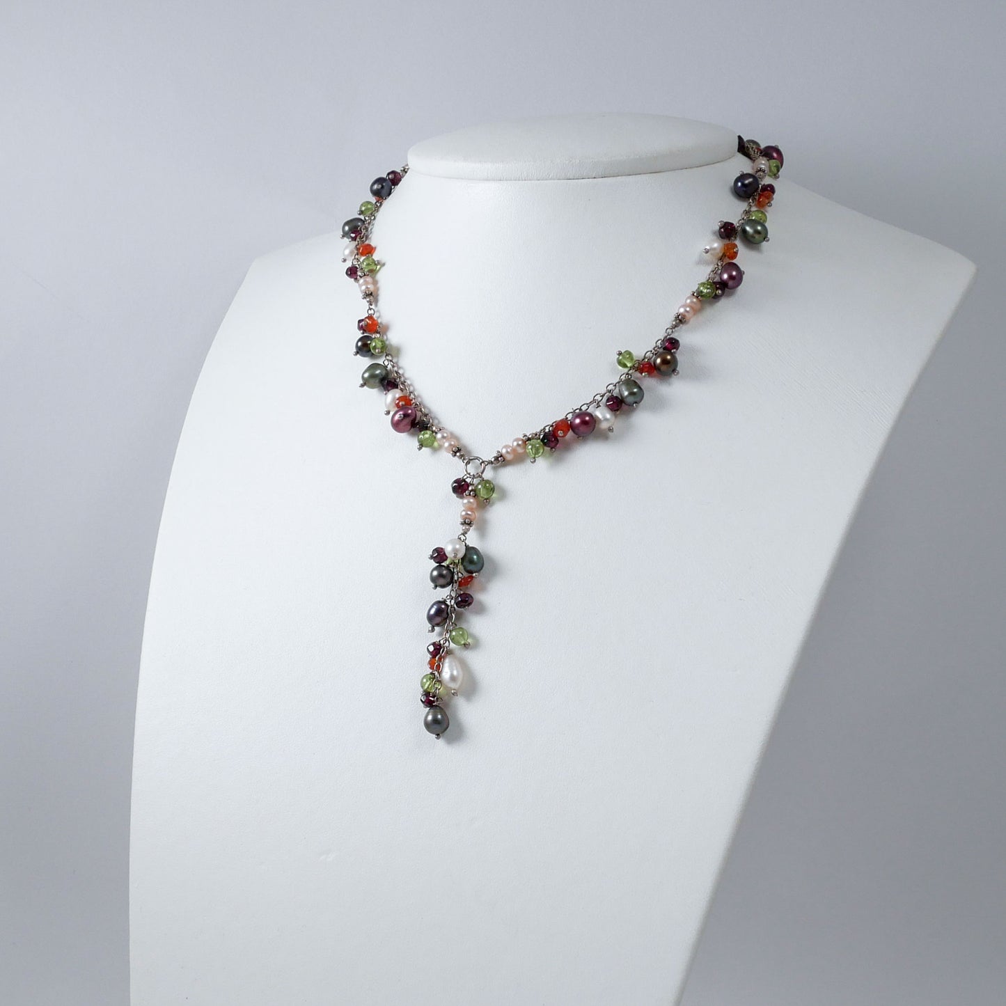 Colorful Pearls, Semi-Precious Stones & Sterling Silver