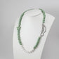 White Corals & Lava w' Sterling Silver Dolphin Necklace - Katerina Roukouna